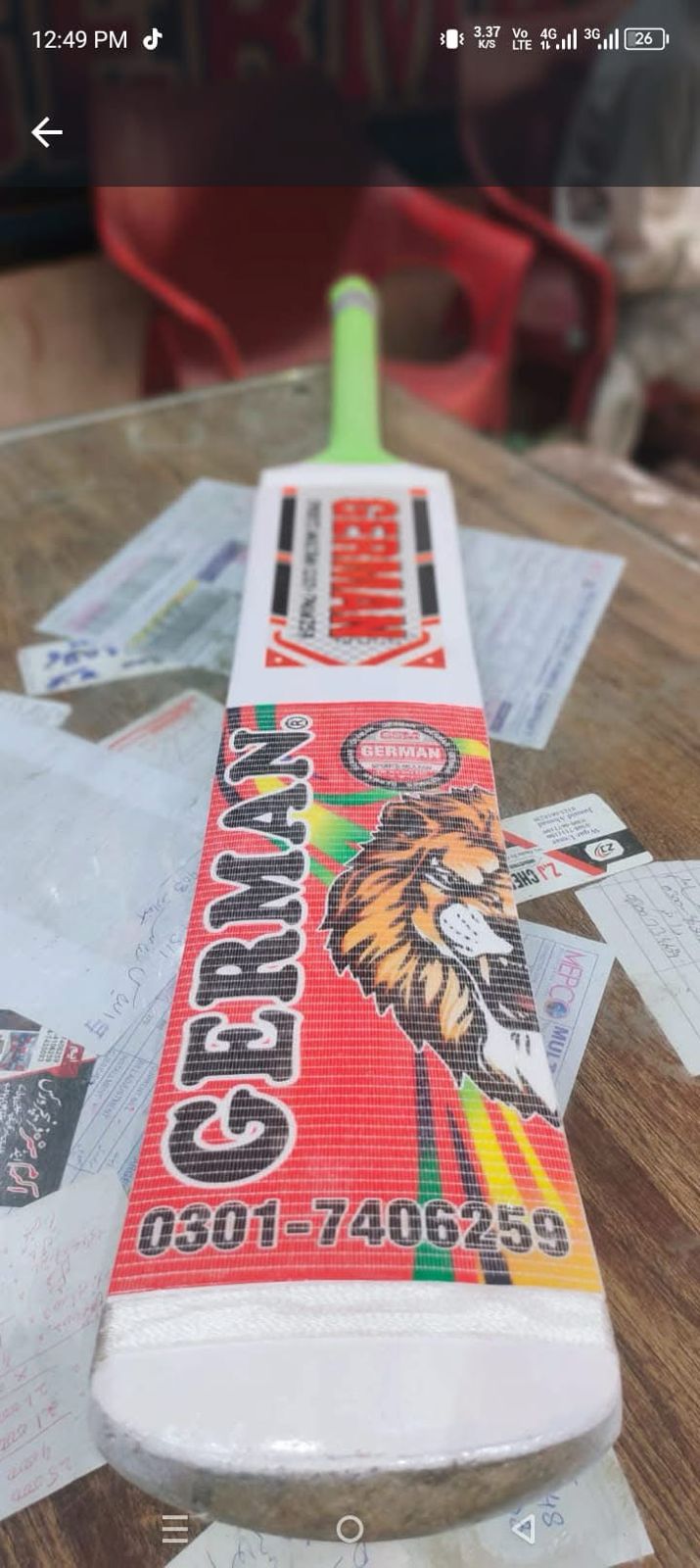 German Cricket Bat – Original Coconut – Full Guaranteed – SHANO SHAN STORE