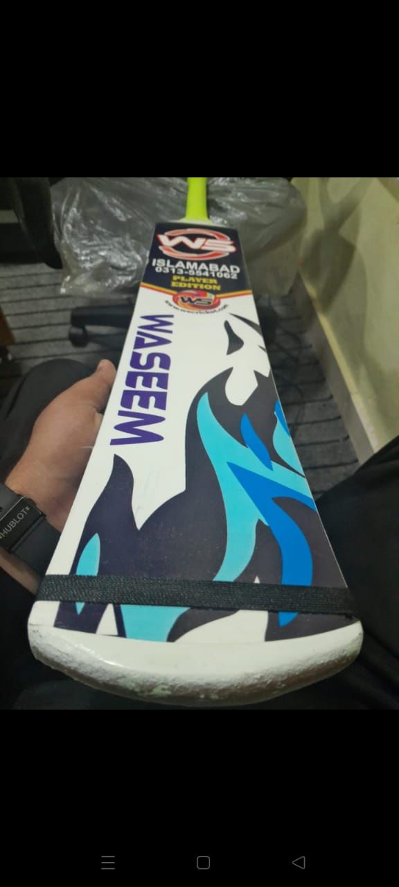 Waseem Limited Edition Cricket Bat – Original Coconut – Full Guaranteed – SHANO SHAN STORE