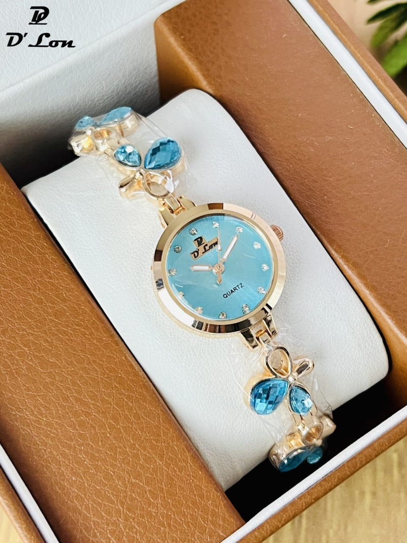 Luxury Crystal Bracelet Women Watch – Elegant Fashion Quartz | D'Lon