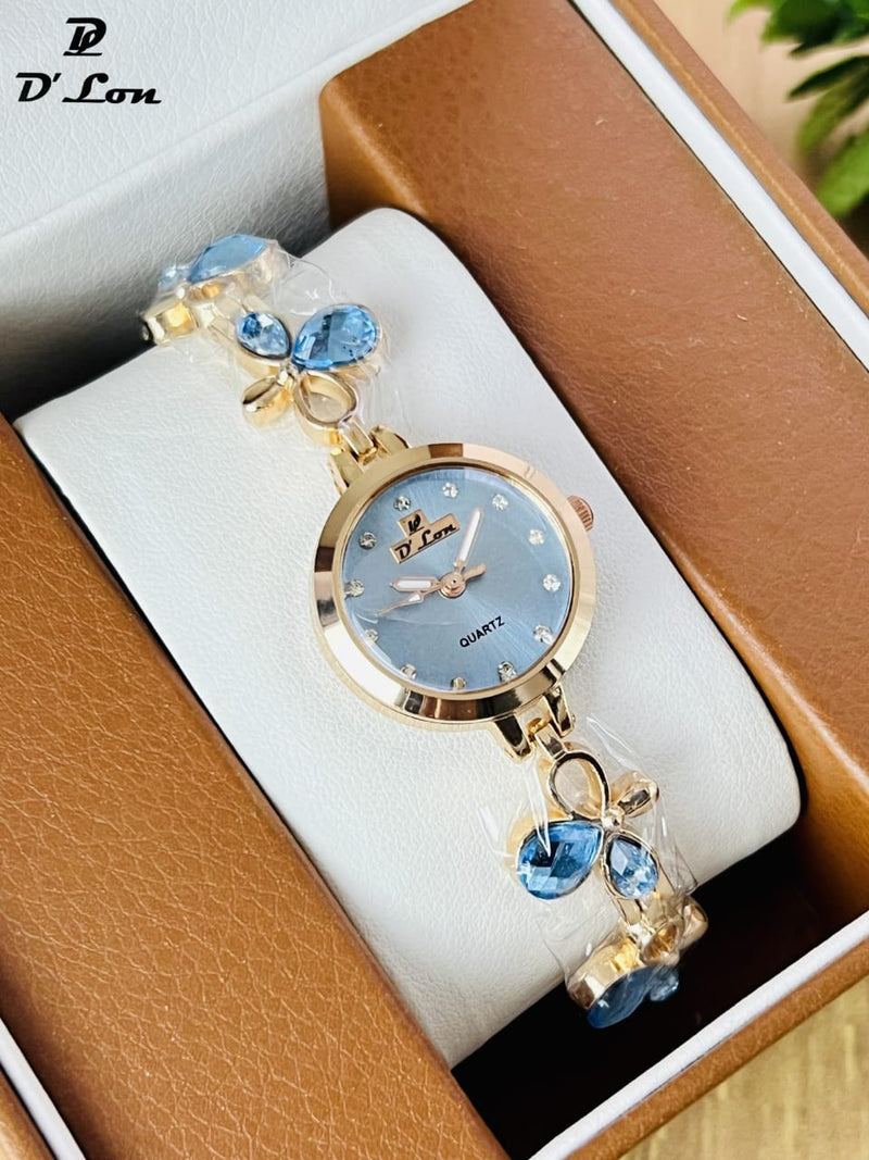 Luxury Crystal Bracelet Women Watch – Elegant Fashion Quartz | D'Lon