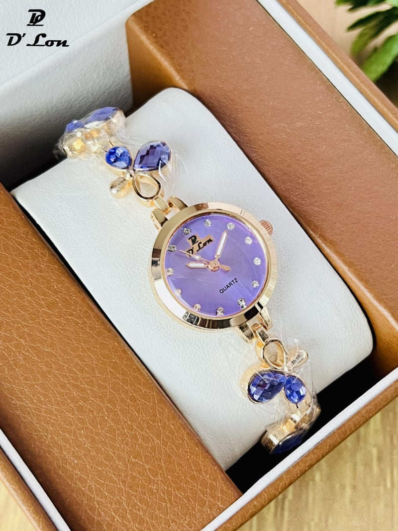 Luxury Crystal Bracelet Women Watch – Elegant Fashion Quartz | D'Lon