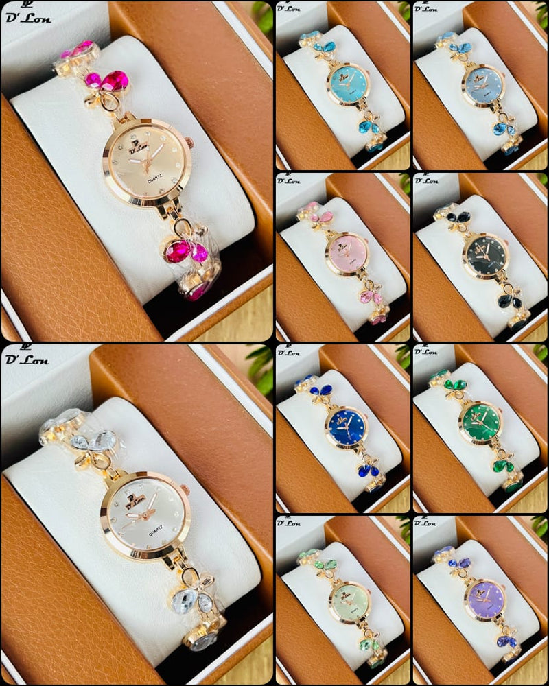 Luxury Crystal Bracelet Women Watch – Elegant Fashion Quartz | D'Lon