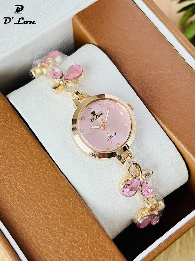 Luxury Crystal Bracelet Women Watch – Elegant Fashion Quartz | D'Lon